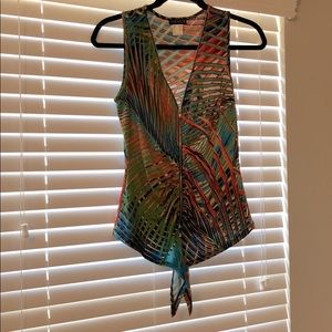 Tropical inspired tank top